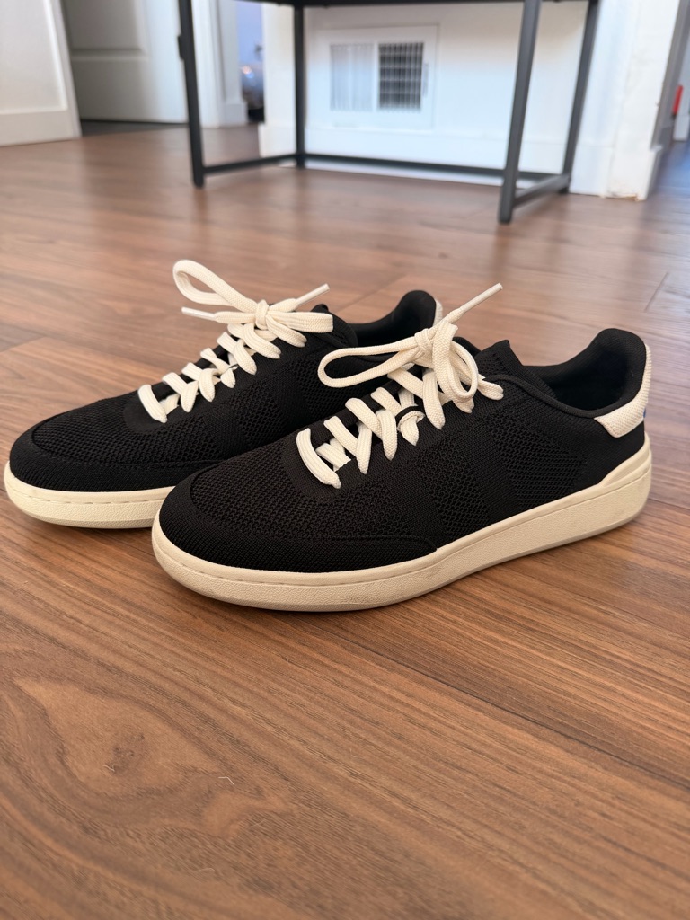 Men’s Rothy's Court Sneaker Black Knit